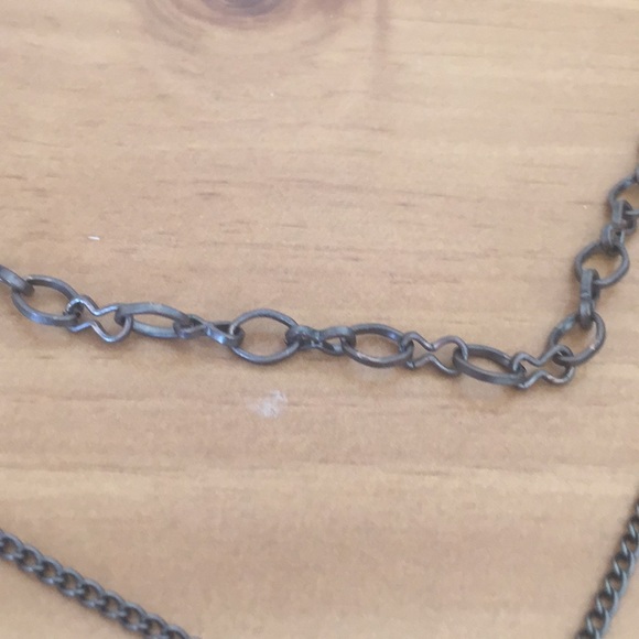 Antique vintage key necklace double chains - Picture 4 of 6